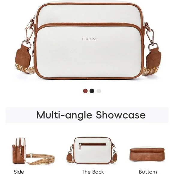 Women Small Crossbody Bag Leather Purses Designer Shoulder Handbags - Picture 6 of 6